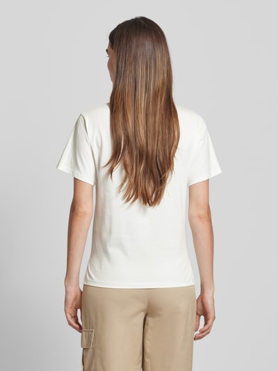 Weekend Max Mara T-shirt z wyhaftowanym logo model ‘VENACO’ Biały 5