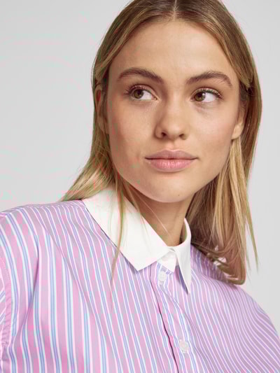 INFLUENCER'S CHOICE BY P&C* Bluzka koszulowa z listwą guzikową Mocnoróżowy 3