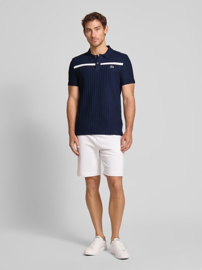 Lacoste Poloshirt mit Label-Detail Dunkelblau 1