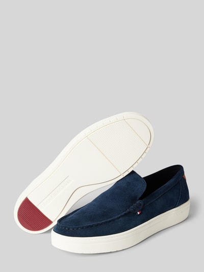 Tommy Hilfiger Loafer aus Rindsvelours Dunkelblau 4