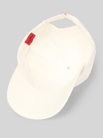 Produktfoto, Basecap aus reiner Baumwolle Modell 'ALLY-E-F' von HUGO in Unifarbe, rote Label-Stickerei, Twillstruktur, verstellbarer Riegel