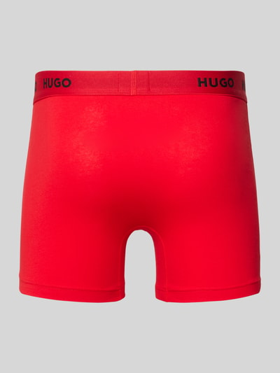 HUGO Boxershorts mit elastischem Logo-Bund im 3er-Pack Anthrazit 3