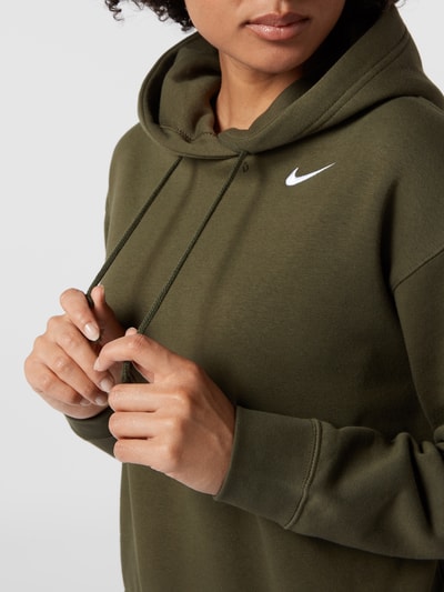 Nike Oversized Hoodie mit Label-Stitching Khaki 3