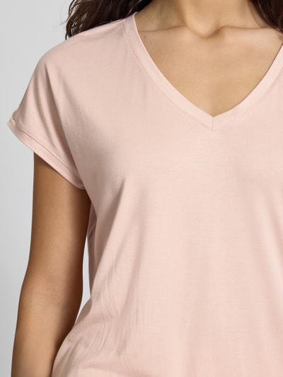 Tom Tailor Denim Loose Fit T-Shirt aus aus Viskose-Mix Rosa 3