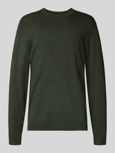 MCNEAL Gebreide pullover met ribboorden Donkergroen gemêleerd - 2