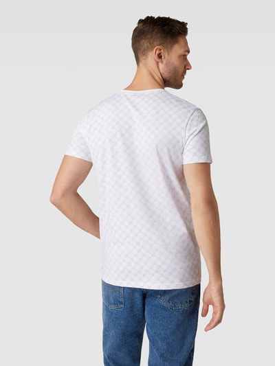 JOOP! Collection T-Shirt aus Baumwolle mit Allover-Muster Modell 'Alerio' Offwhite 5