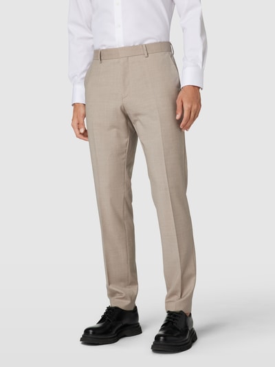 BOSS Chino mit Bundfalten Modell 'Genius' Beige 4