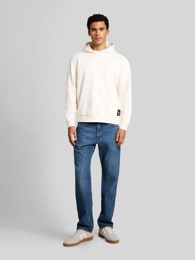 Tom Tailor Denim Relaxed Fit Hoodie aus Baumwoll-Mix mit Peanuts Motiv-Print Offwhite 1