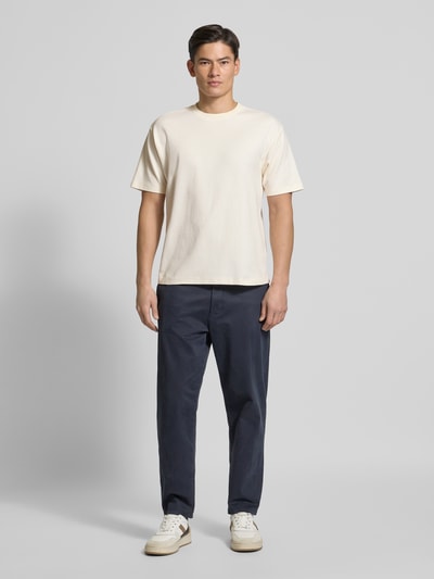 MCNEAL T-shirt met geribde ronde hals Ecru - 1