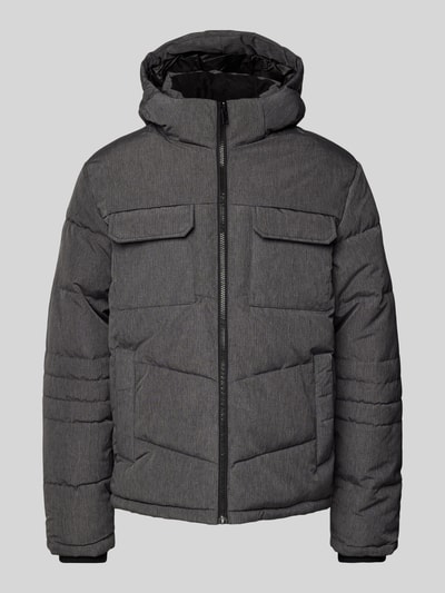 Jack & Jones Steppjacke mit Brusttaschen Dunkelgrau Melange 1