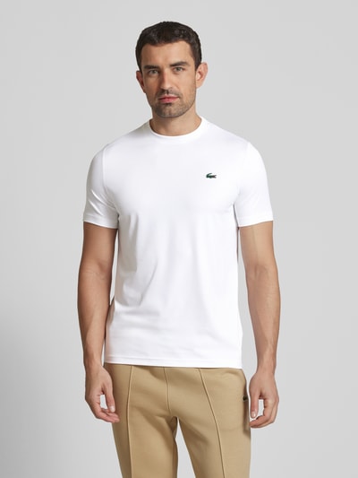 Lacoste T-shirt z naszywką z logo Biały 4