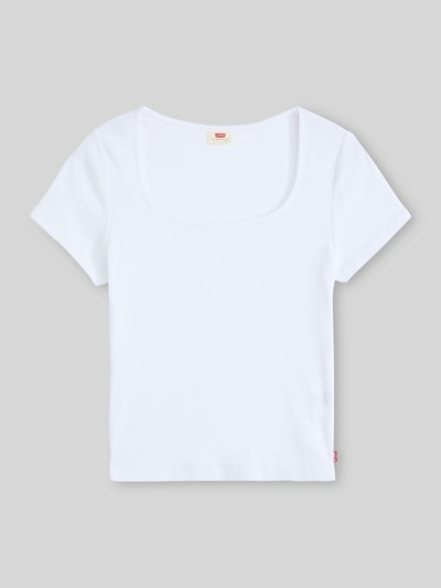 Levi's® Slim Fit T-Shirt aus Baumwoll-Mix Offwhite 2
