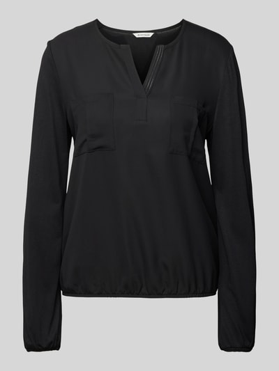 Tom Tailor Loose Fit Blusenshirt mit aufgesetzten Brusttaschen und Tunika-Kragen Black 2