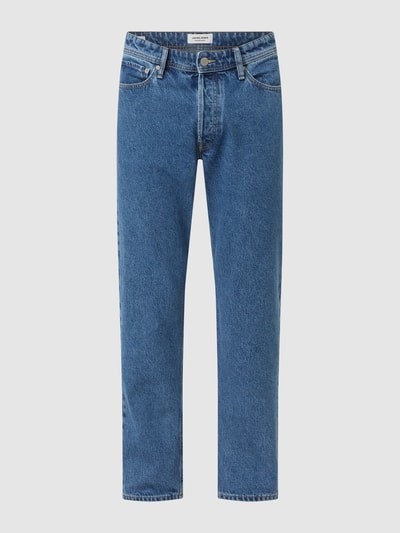 Jack & Jones Jeansy z wysokim stanem o luźnym kroju z bawełny model ‘Chris’ Jeansowy niebieski 2