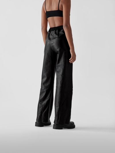 Dodo bar Or Lederhose im Relaxed Fit Schwarz 5