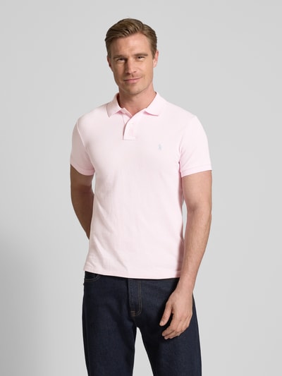 Polo Ralph Lauren Poloshirt mit Label-Stitching Rosa 4