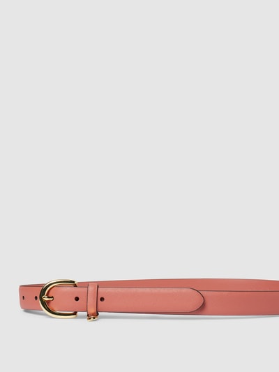 Lauren Ralph Lauren Riem van runderleer met labeldetail Roze - 2