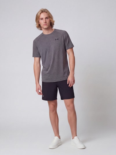 Under Armour Regular Fit Sport-T-Shirt mit Logo-Print Anthrazit 1