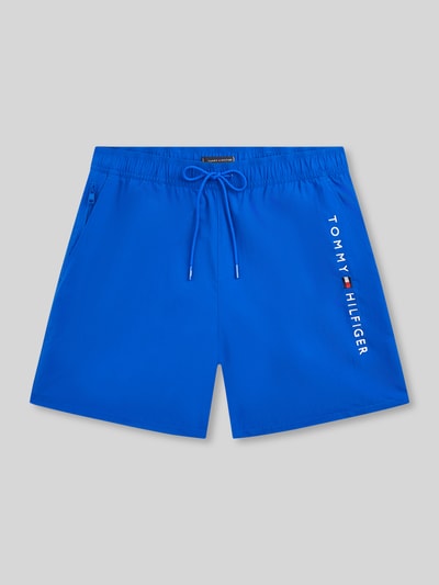 Tommy Hilfiger Badehose mit Label Print Royal 2