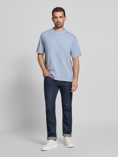 BOSS Orange Oversized T-shirt van puur katoen, model 'TE_DYE' Lichtblauw - 1