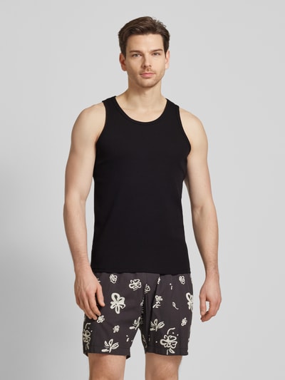 SELECTED HOMME Tanktop met structuurmotief, model 'SPENCER' Zwart - 4