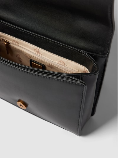 GUESS Handtasche mit Schulterriemen in metallic Modell 'ABEY' Black 5