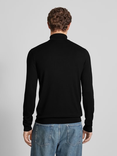 Only & Sons Rollkragenpullover mit Label-Applikation Modell 'WYLER' Black 5