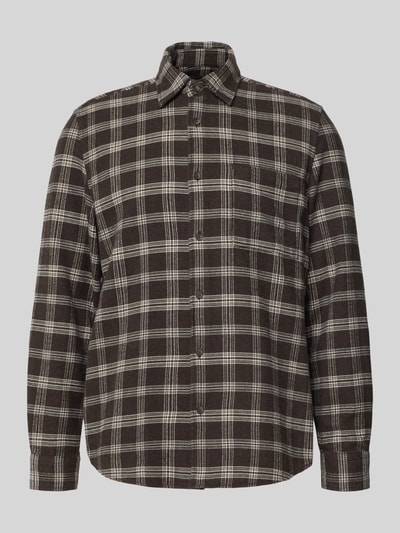 Marc O'Polo Regular Fit Freizeithemd aus reiner Baumwolle Dunkelbraun 2