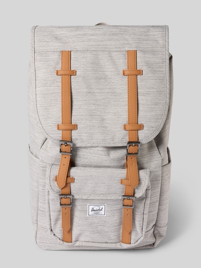 Herschel Rucksack mit Label-Patch Modell 'Little America™' Hellgrau 2