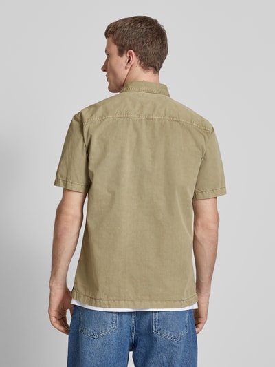 Superdry Regular Fit Freizeithemd mit 1/2-Arm Modell 'Military' Camel 5