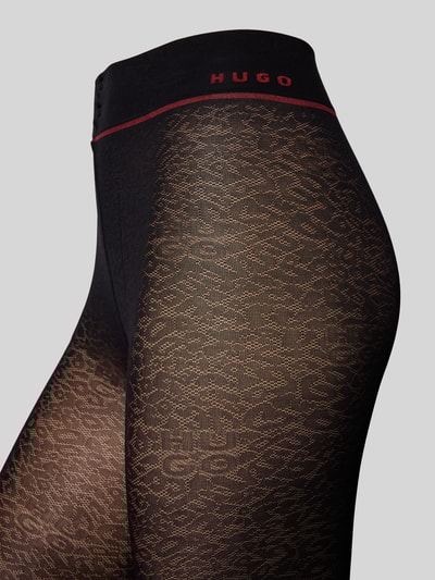 HUGO Strumpfhosen mit 40 DEN Modell 'LEO' Black 2