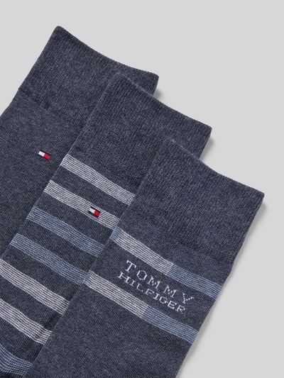 Tommy Hilfiger Skarpety z mieszanki bawełny w zestawie 3 szt. Jeansowy niebieski 2
