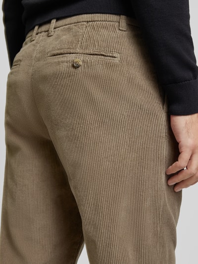 SELECTED HOMME Stoffen broek met Franse steekzakken Camel - 3