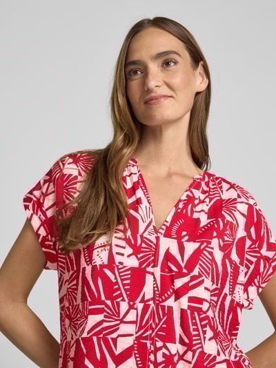 s.Oliver RED LABEL Relaxed Fit Blusenshirt aus Viskose-Mix Rot 3