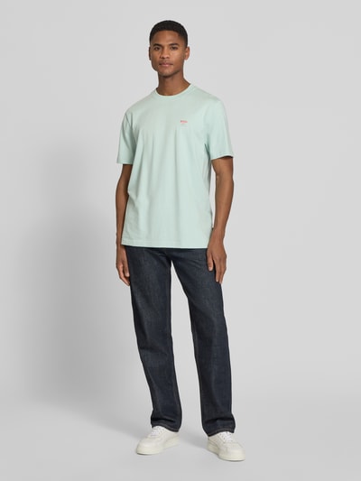 BOSS Orange regular fit T-shirt van puur katoen model 'TE_GROOVE' Turquoise - 1