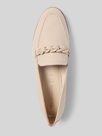 Tamaris Penny-Loafer mit Ziernähten Taupe 3