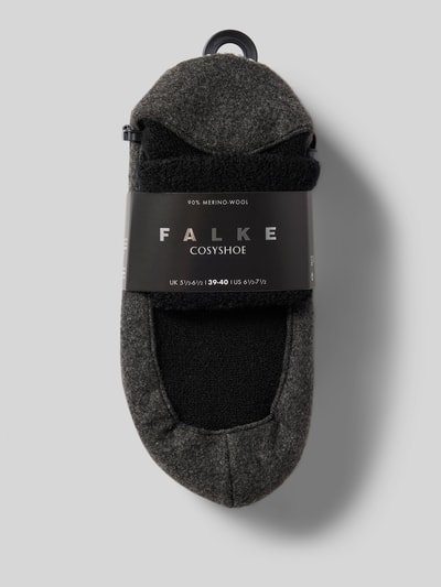 Produktfoto, Socken mit elastischem Rippenbündchen Modell 'COSYSHOES' von FALKE aus Schurwoll-Mix im Unifarbenes-Design, weiche Textur