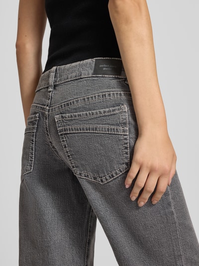 Gina Tricot Ultra low wide leg jeans in 5-pocketmodel Lichtgrijs - 3