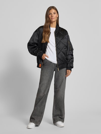 Original Bombers Bomberjacke mit Label-Patch Black 1