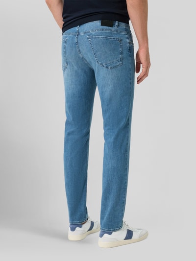 Brax modern fit jeans van katoenmix model 'Chuck' Jeansblauw - 5