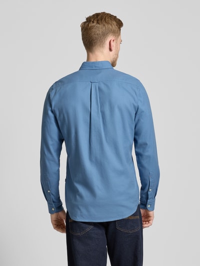 BOSS Orange Regular fit vrijetijdsoverhemd met button-downkraag, model 'Rickert’ Bleu - 5