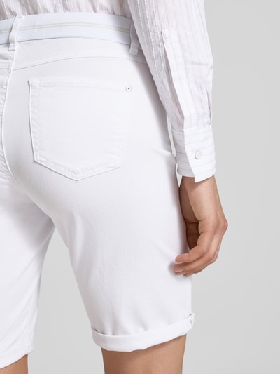 Angels Bermudy o kroju regular fit z elastycznym pasem model ‘SPORTY’ Biały 3