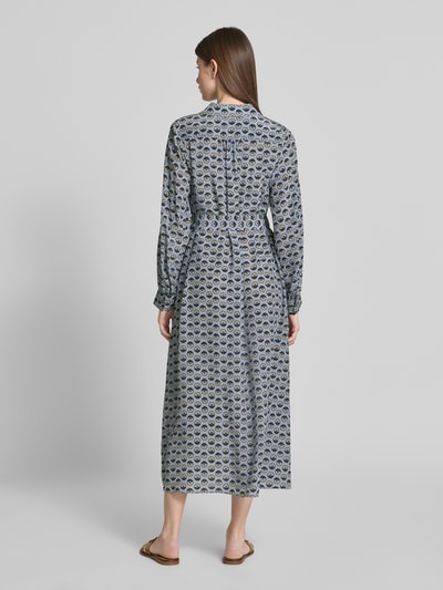 Weekend Max Mara Sukienka koszulowa o lejącym kroju z czystego jedwabiu model ‘NARVEL’ Jasnoniebieski 5