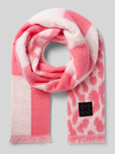 Codello Schal mit Label-Patch Pink 1