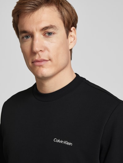 CK Calvin Klein Sweatshirt mit Label-Detail Black 3