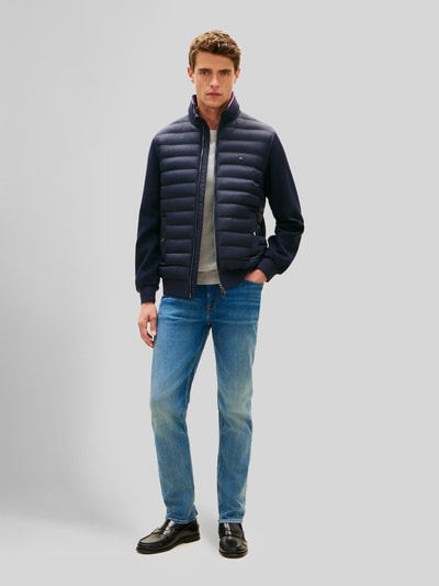Tommy Hilfiger Regular fit gewatteerd jack van katoenmix Marineblauw - 1