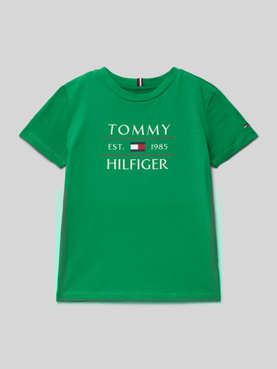 Tommy Hilfiger Kids T-Shirt mit Label-Print Gruen 1