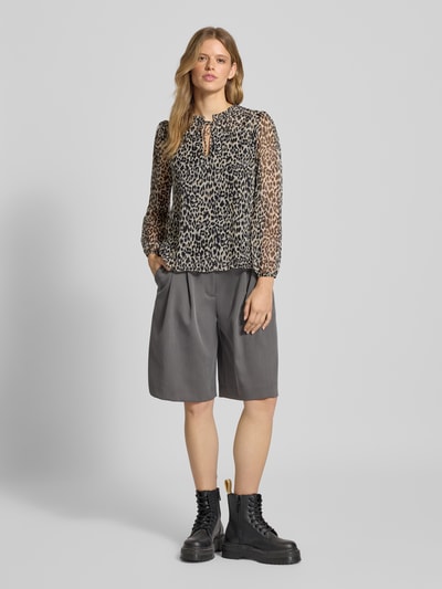 Only Bluzka o kroju regular fit z dekoltem w serek model ‘DITSY’ Czarny 1