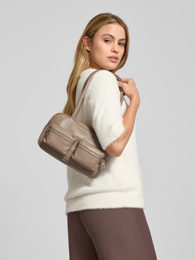 LIEBESKIND BERLIN Schoudertas met reliëflogo, model 'Jil' Taupe - 1