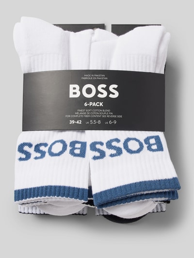 BOSS Socken mit Label-Detail im 6er-Pack Weiss 3